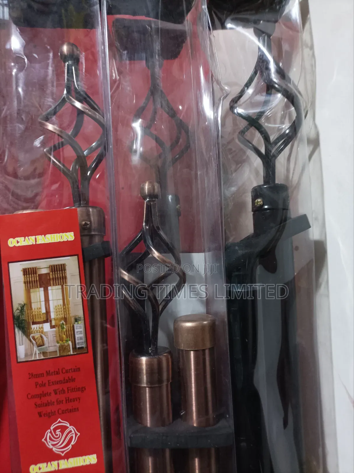 3 MTR Double and Adjustable Curtain Rods