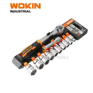 Wokin 12pc 3/8" Ratchet Handle With Socket Set