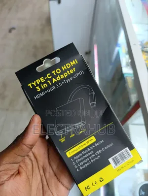 Generic Type C to HDM1 3 in 1 Adapter New Sealed