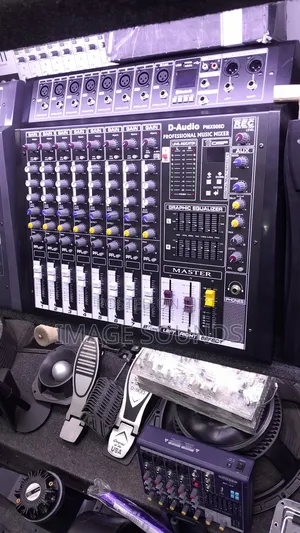 D-Audio Professional Mixer Console Mixture 8 Channel Powerd