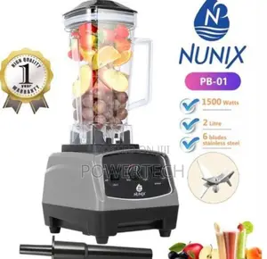 Nunix Heavy Duty Professional Commercial Blender - Grey