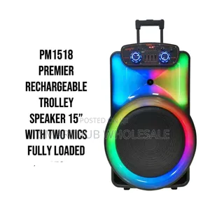 Premier Rechargeable Trolley Speaker 15 Inch