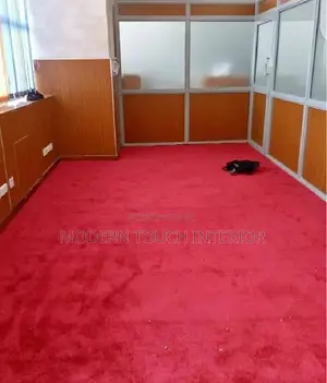 Red Wall to Wall Office Carpet