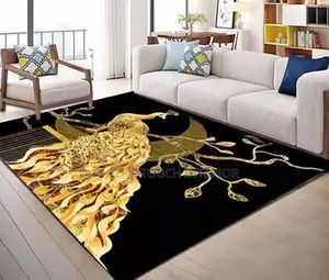 3D Carpets - Black and Gold