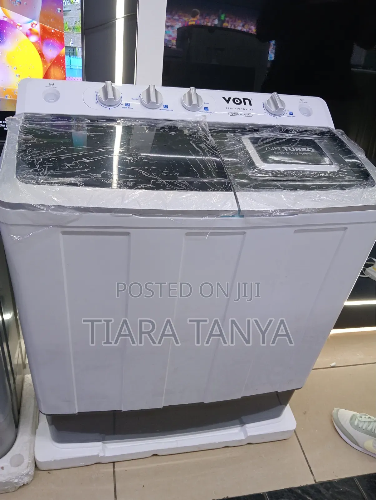 Von 10kgs Semi Automatic Washing Machine