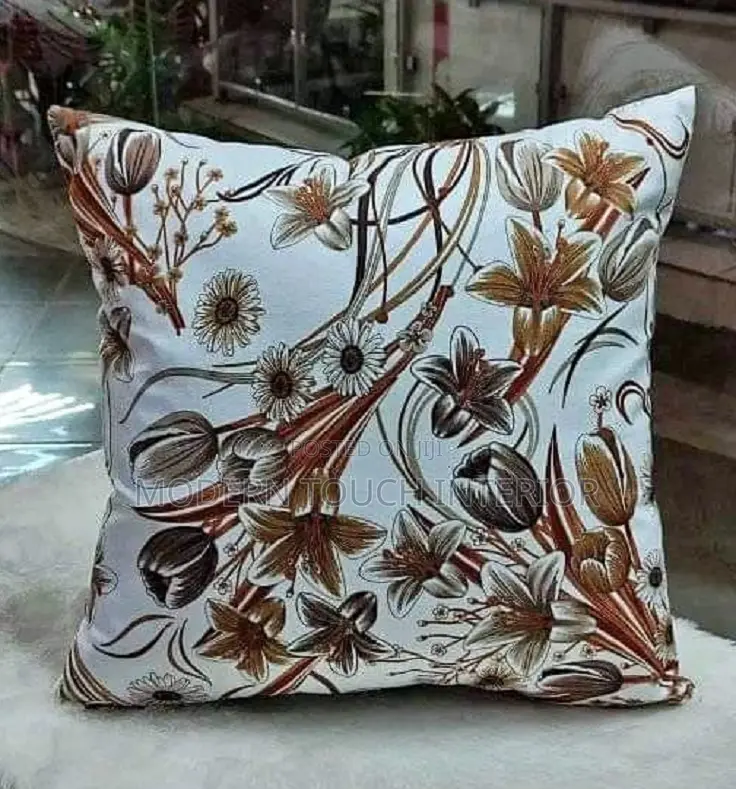 Floral Brown Throw Pillows
