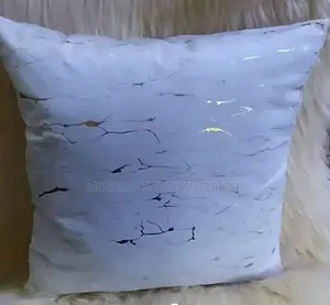 White Gold Throw Pillow