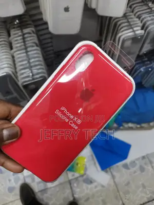 Red Original Silicone Case For Apple iPhone X