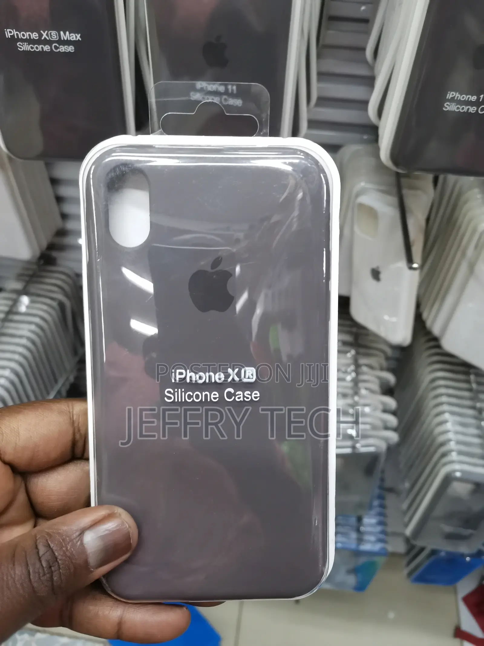Silicone Back Cover Case for iPhone X Grey