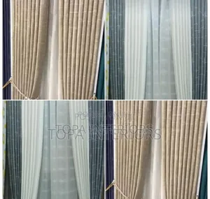 Luxury Window Curtains Beige and Grey Window Curtains