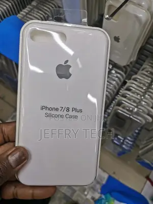 White Silicone Case Back Cover for Apple iPhone 7 Plus / 8