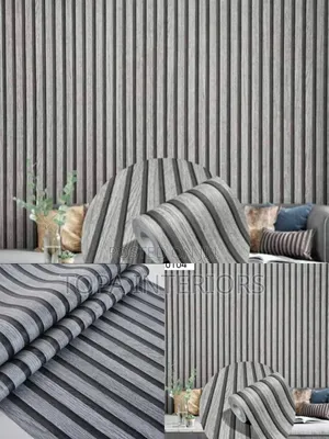 3D Grey Striped Wallpapers Wooden Look Wallpapers
