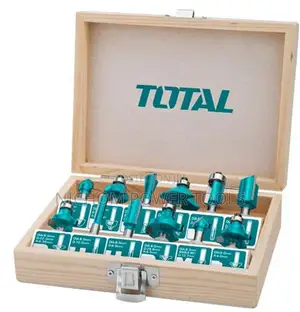 Total TACSR1121 12pcs Router Bits Set(8mm)