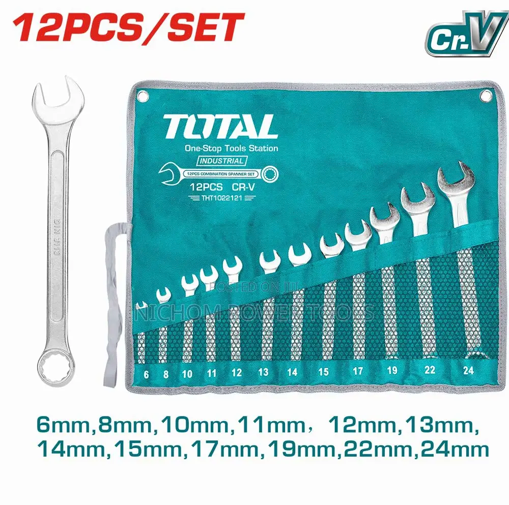 Total THTPCS Combination Spanner Set Size:6-24mm