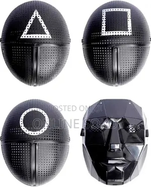 Halloween Masquerade Costume Party Squid Game Face Masks