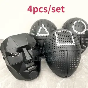 Halloween Masquerade Costume Party Squid Game Face Masks