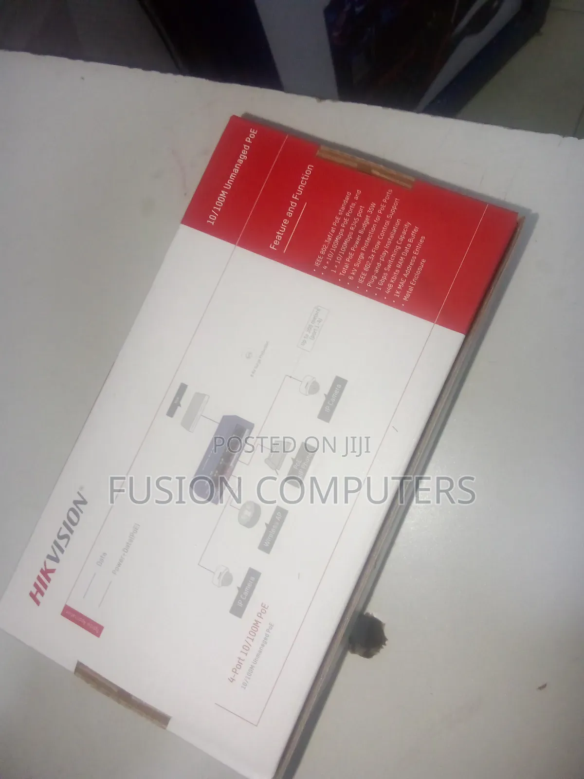 Hikvision DS-3E0105P-E 4 Port Unmanaged Poe Switch
