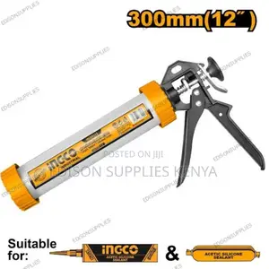 Silicone Gun 12" Ingco Aluminium Caulking Gun Sausage Gun