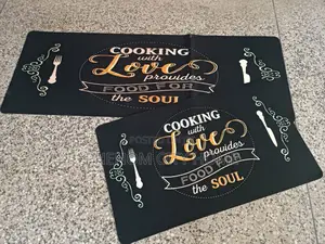 2 Piece Kitchen Mat Set