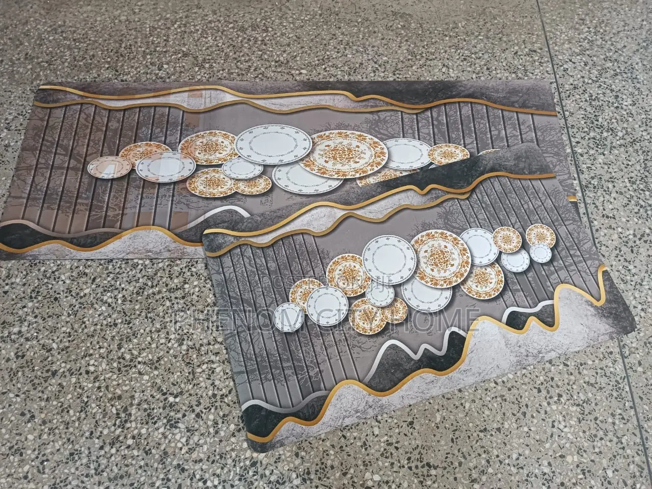 2 Piece Kitchen Mat Set
