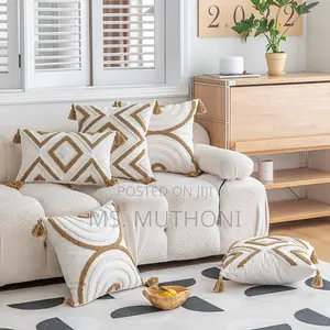 Boho Throw Pillow Covers With Tassels,