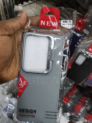 Grey Camera Stand Color TPU (Soft) Phone Case - Oppo Reno 11