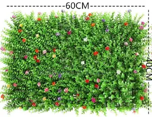 Hedge Panels - Mixed Coloured Flowers