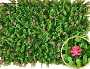 Hedge Panels - With Pink Flowers