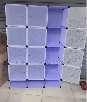 3 Column Plastic Wardrobe