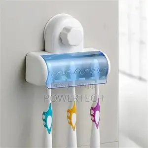 Transparent Suction Cup Toothbrush Holder
