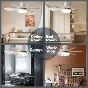Estia Fan Light With Remote Ceiling Fan With Led Bulb 40w