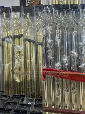 Diy-Friendly Gold and Silver Adjustable Window Curtain Rods Set