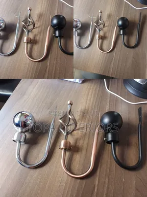 Elegant Metallic Curtain Holders Wall Mounted Curtain Holder