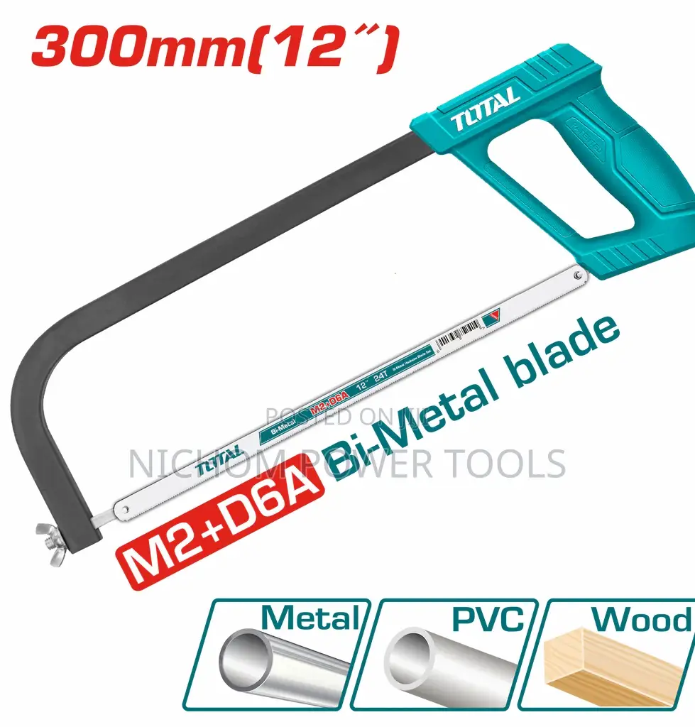 Total THT541036 Hacksaw Frame Size:300mm/12"