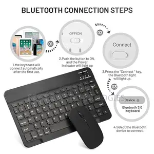 Rechargable Wireless Keyboard and Mouse Bluetooth Enabled