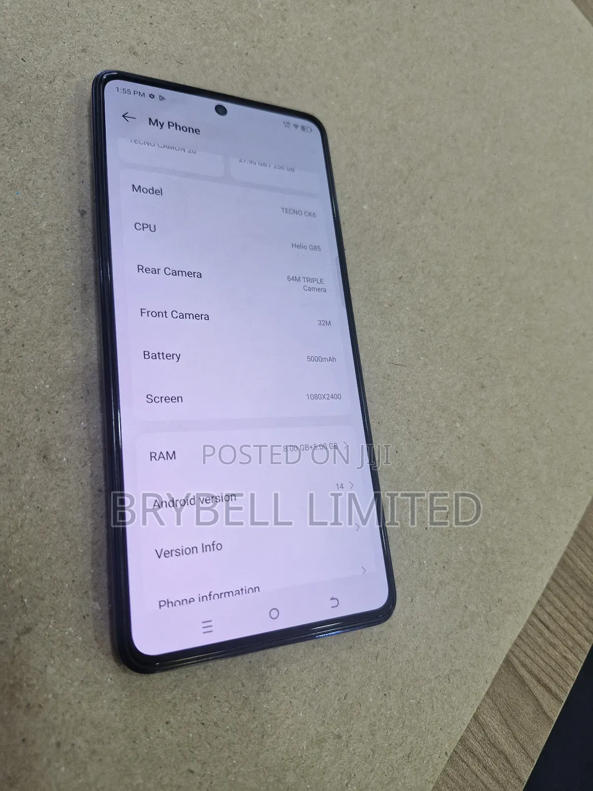 Tecno Camon 20 256 GB Blue