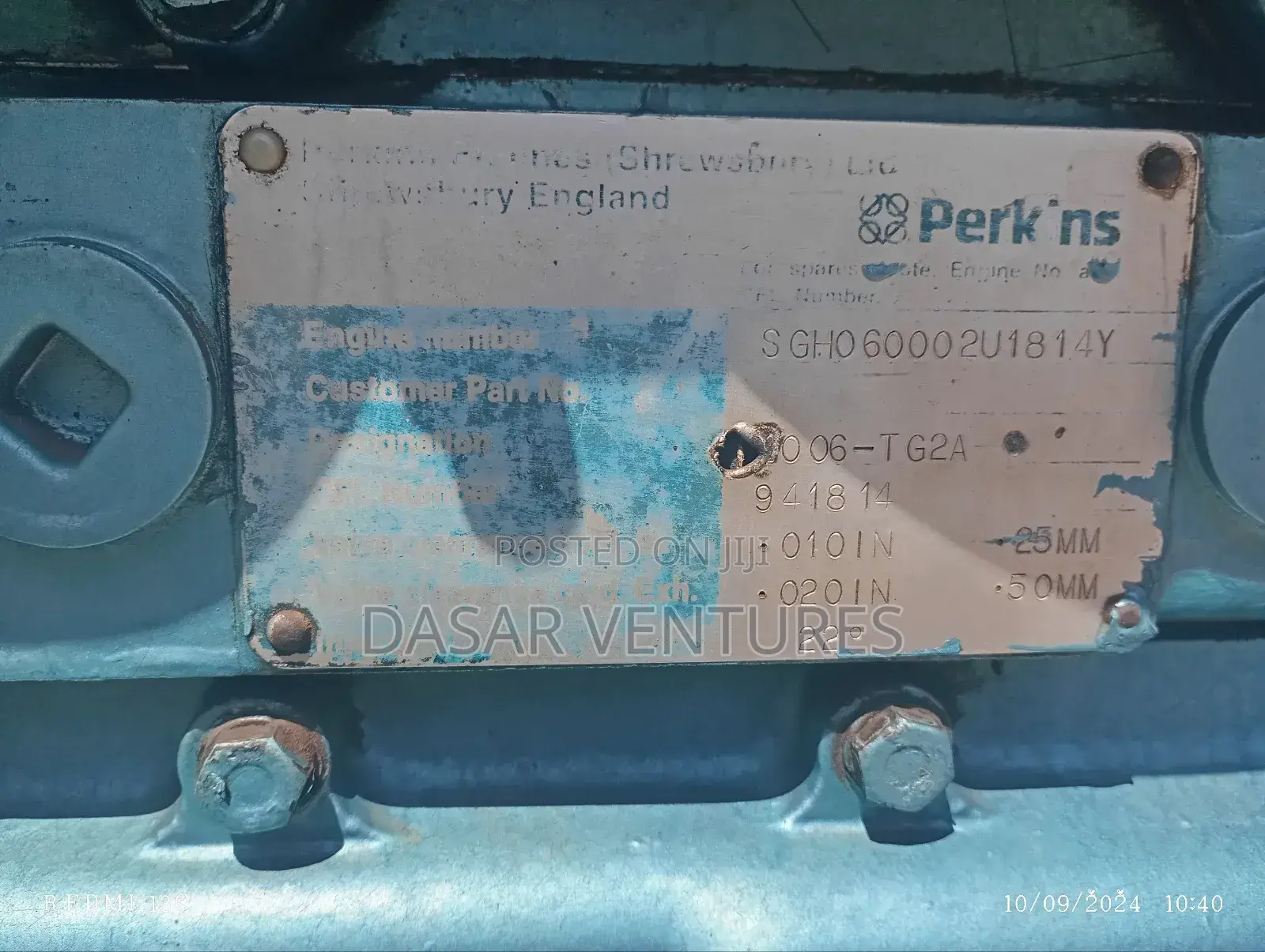 Generator Ex Uk 250kva Perkins 2000series