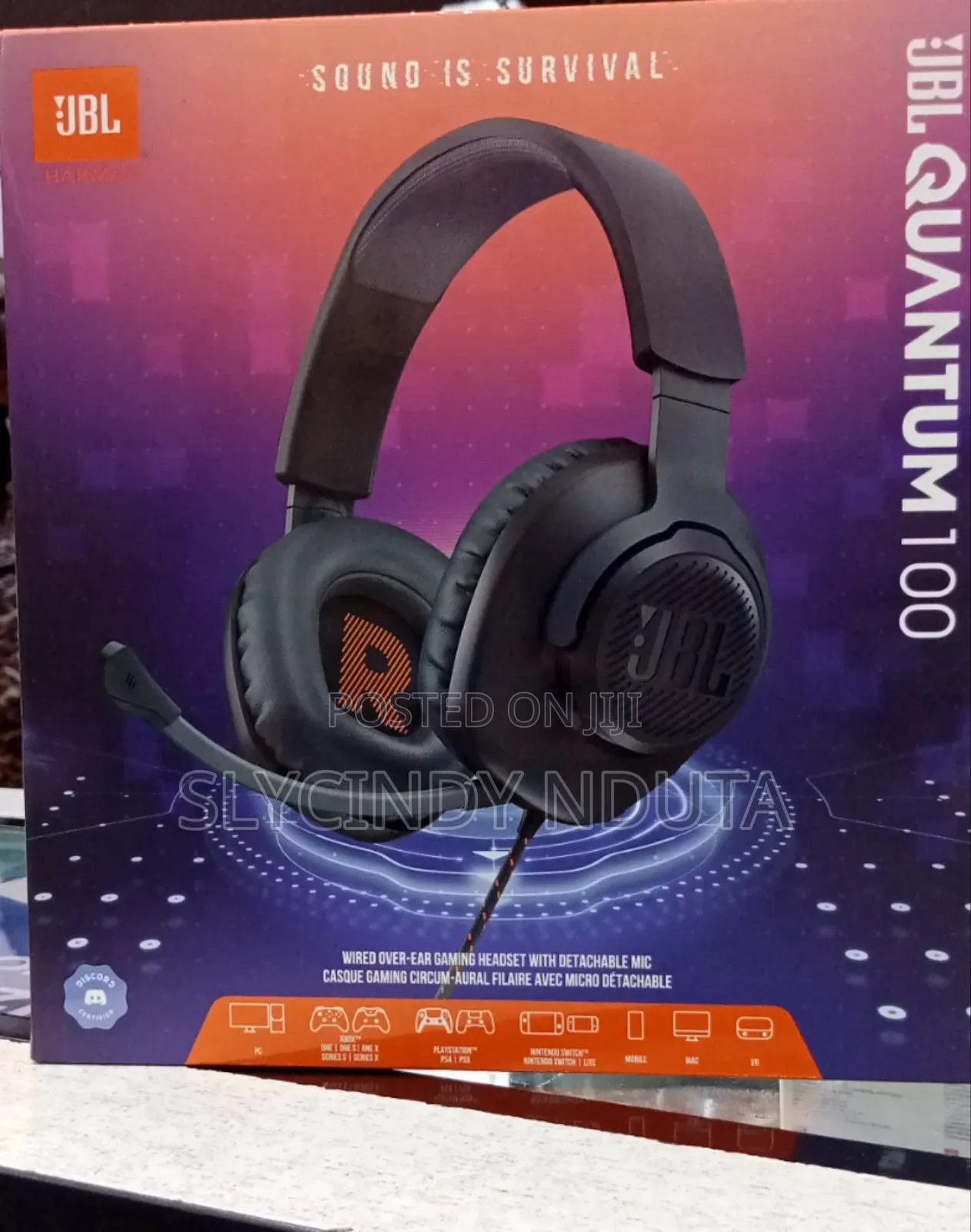 JBL Quantum 100 Wired Headsets