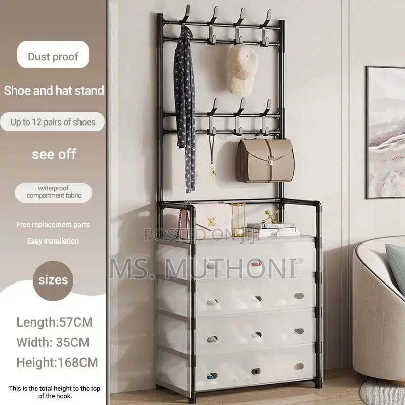 Tier 8 Hook Clear Covers Dust Proof Hanger/ Rack