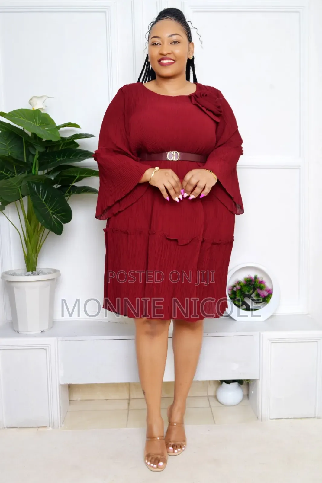 Classy Maroon Dress