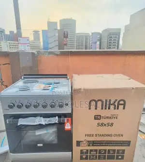 Silver Mika Cooker 3 Gas + 1electric Hotplate √