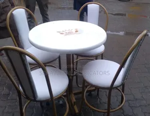 Restaurant Set White and Gold Colour.