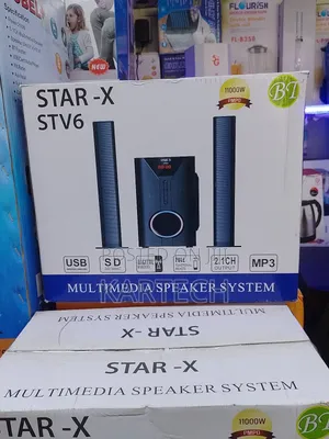 Star-X STV6 Multimedia Sound System 2.1CH 11000W P.M.P.O