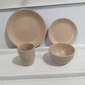24 PCS Light Tan Dinner Set