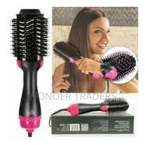 One-Step Hair Dryer and Volumizer With Hot Air Brush Dry Wet Dual-