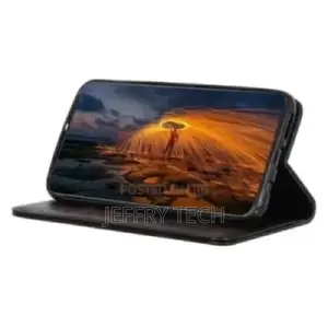 Leather Flip Case for Infinix Hot 12 Play - Black