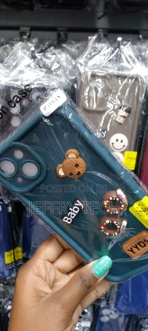 Greencute 3D Bear Coffee Phone Case for iPhone 15 Plus