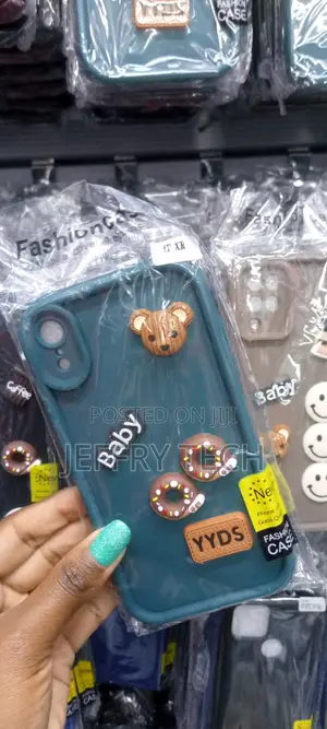 Cute 3D Bear Coffee Milk Candy Phone Case for 1T XR