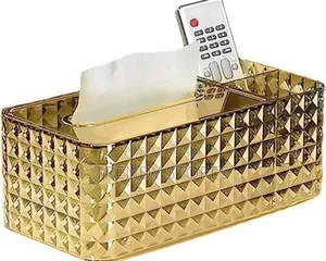 Elegant Golden Plastic Serviette Holder