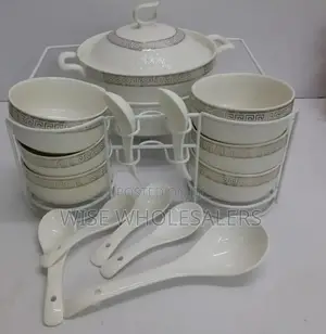 15pcs Soup Ceremic Set White ° 